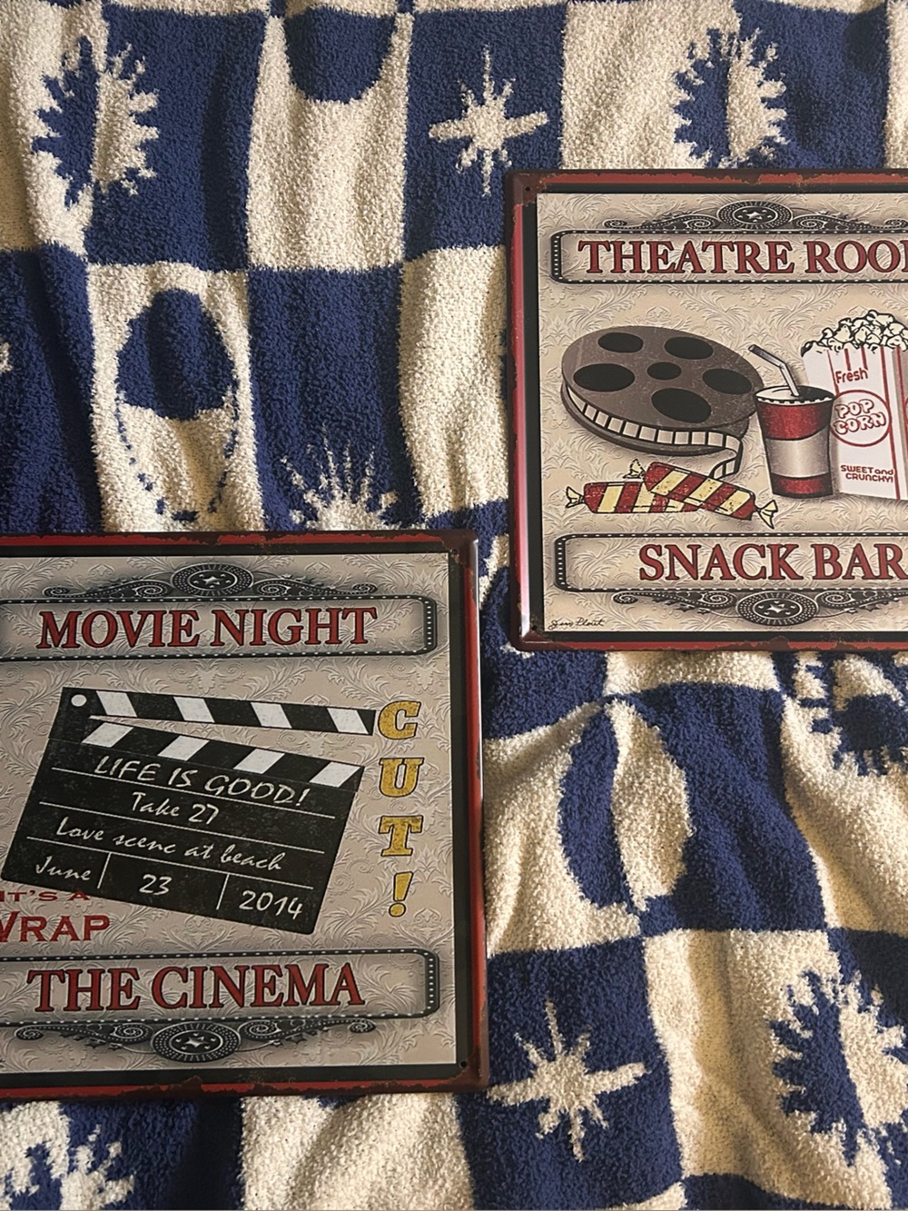 Vintage Movie Wall Decor